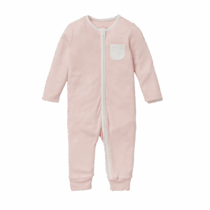 Clever Zip Sleep Suit Blush Stripe