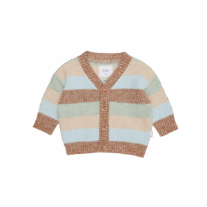MULTI STRIPE BOXY CARDI MULTI