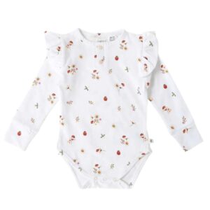 Ladybug Long Sleeve Organic Bodysuit