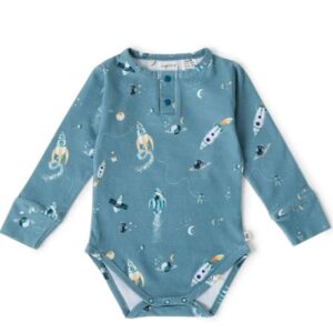 Rocket Long Sleeve Organic Bodysuit