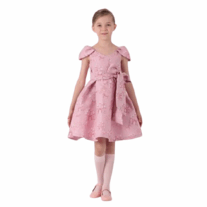 DRESS-PINK JACQUARD-MAISON GERMAIN COLLECTION
