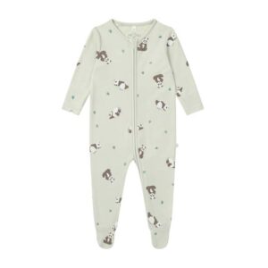 Panda Print Clever Zip Sleepsuit