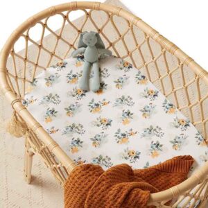 Garden Bee Bassinet Sheet Change Pad Coverx