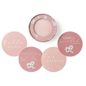 Daisy & Musk Pink Reversible Milestone Cards