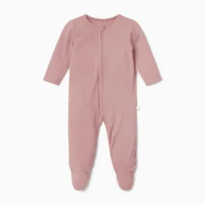 Ribbed Clever Zip Sleepsuit