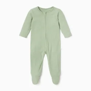 Ribbed Clever Zip Sleepsuit
