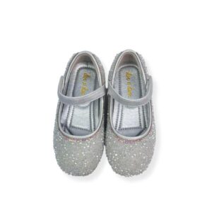 Clear Stone Flat Shoes