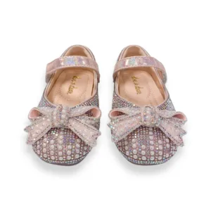 Pearl & Rhinestone Flat Shoes