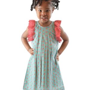 Fuchsia & Blue Shift Dress