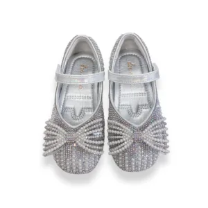 Pearl Bowtie Flat Shoes