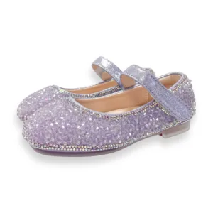 Clear Stone Flat Shoes