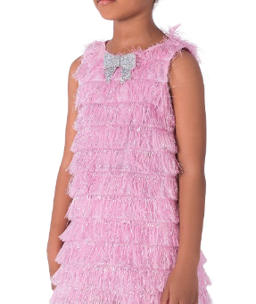 Enchanting Tassel Girls Dress0-
